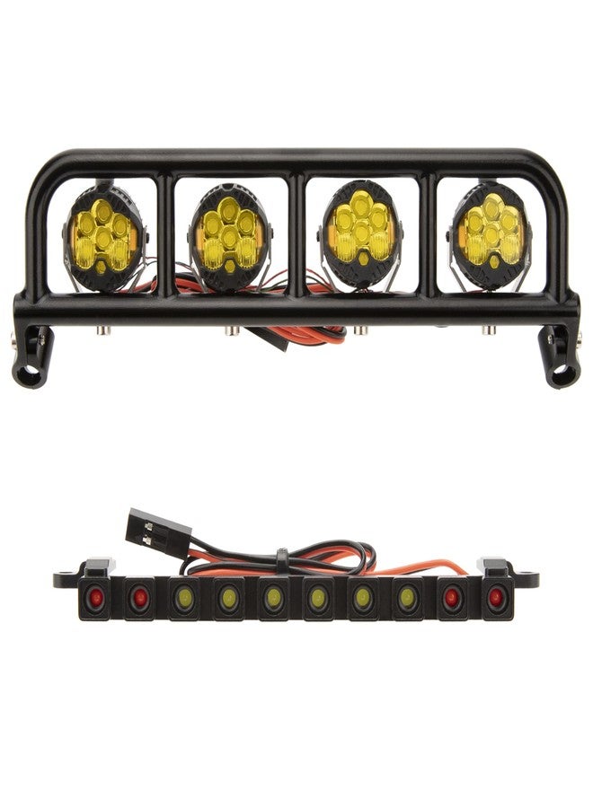 MEUS RACING مجموعة مصابيح MEUS RACING LED للسيارات التي تعمل بالتحكم عن بعد، تشمل مصابيح السقف والمصابيح الخلفية، ومصابيح Vanquish H10 Optic Sparco Yokohama RTR، وقطع غيار مُحسّنة لسيارات الزحف التي تعمل بالتحكم عن بعد بمقياس 1/10. - Image 1